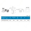 40Pcs 1/4”-20 Rivet Nuts Stainless Steel Threaded Insert Nut 1/4-20UNC