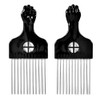 2 Pack Hair Picks for Afro, Curly Hair Styling -