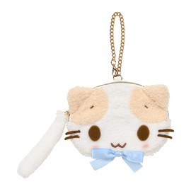 Sanrio 466361 Face Shaped Pouch (Sanrio Cat Association) Fluffy Cat Like Marshmallow