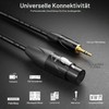 deleyCON 5 m XLR Female to 3.5 mm Jack Plug