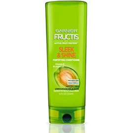 Garnier Fructis Sleek & Shine Conditioner, Frizzy, Dry, Unmanageable Hair, 12 fl. oz.