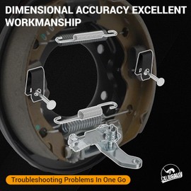 CLUBRALLY Golf Cart Brake Shoes Spring Repair Kit, Club Car Brake Kit for Club Car DS 1995-Up & Precedent 2004-Up Golf Cart, OEM#101816301, 101815501/101815501, 101816501/101816502
