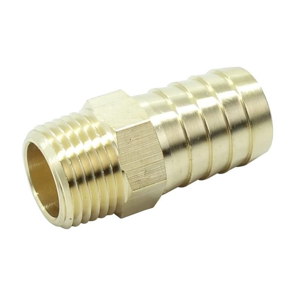 HongBoW Hardware 2 Pcs Brass Hose Fitting,Connector,Hose Barbed Adapter 3/4"