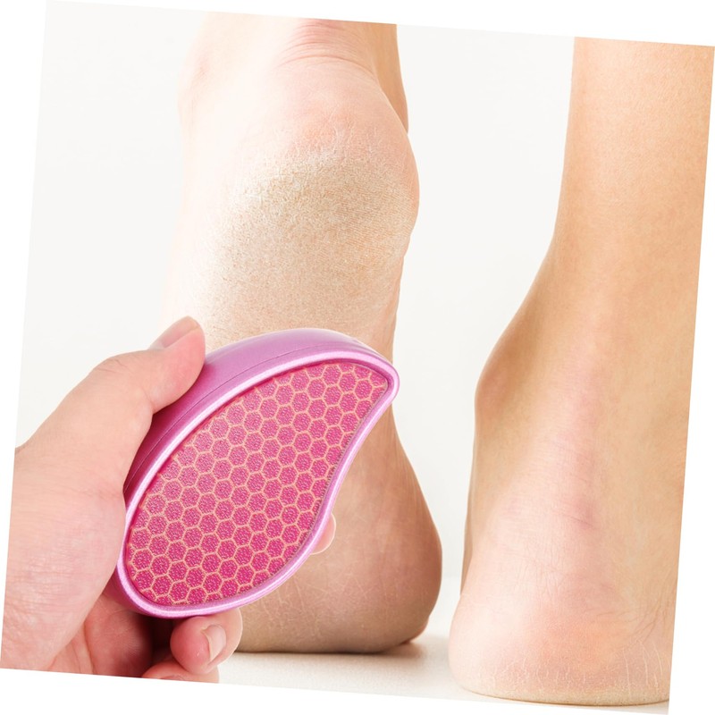 Housoutil 3pcs Portable Foot Scrubber Callus Remover Ergonomic Foot File