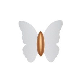 Aswalling Outdoor Waterproof Wall Lamp, Butterfly Washing Wall Lamp, Minimalist Modern Staircase Corridor Wall Lamp White