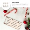 JOINPAYA 6 Pieces Christmas Unfinished Wooden Sleigh Ornaments: Christmas Mini