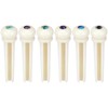 Blisstime 6pcs Guitar Bone Bridge Pins Replacement Parts with Abalone