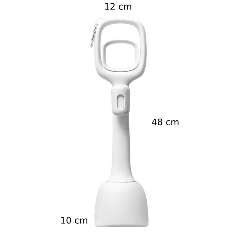 Premium Portable Pet Waste Scooper with Bags – White |