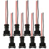 8pc Fuel Injector Connectors EV1 OBD1 Pigtail Plugs Wiring Clips
