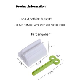 YSTrillion Toothpaste Press, Pack of 6 Tube Squeezers, Rolling Tube Press for Toothpaste, Hand Cream, Bathroom Accessories (Red, Blue, Green)