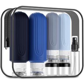 Mrsdry 16 Pack Travel Bottles for Toiletries, Oversize 6oz Silicone Travel Containers jar for Toiletries, Leak Proof Refillable Liquid Shampoo And Conditioner Travel Essentials toiletry Bottles