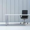 QLLY 28 inch Adjustable Metal Desk Legs, Office Table Furniture