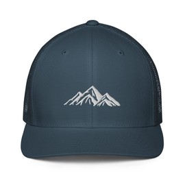 MTN TOOL Mountains Embroidered Closed-Back Trucker Cap