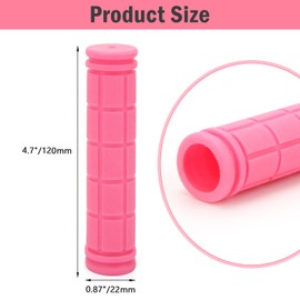 Coolrunner Bike Handlebar Grips, Bicycle Grips for Kids Girls Boys, Non-Slip Rubber Mushroom Grips for Scooter Cruiser Seadoo Tricycle Wheel Chair Mountain Road Urban Foldable Bike MTB BMX