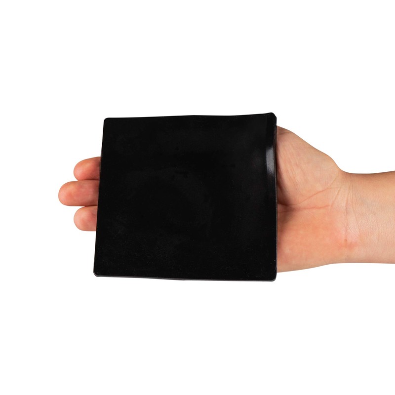 Sorbothane Vibration Isolation Square Pad, 4"x4", 2 Pack (50 Duro,