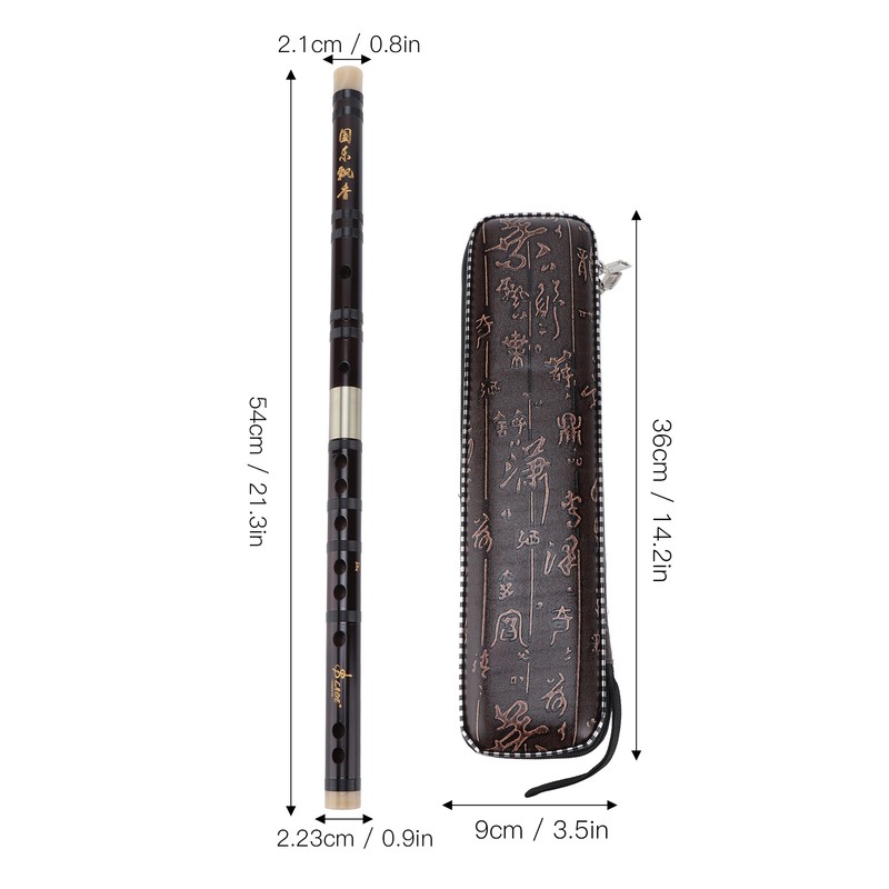 Bamboo Flute Woodwind HandMade Beginner's Introductory Performance Musical Instruments(F Key
