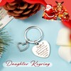Yaomiao Daughter Christmas Card Keyring Gifts from Mum Dad with