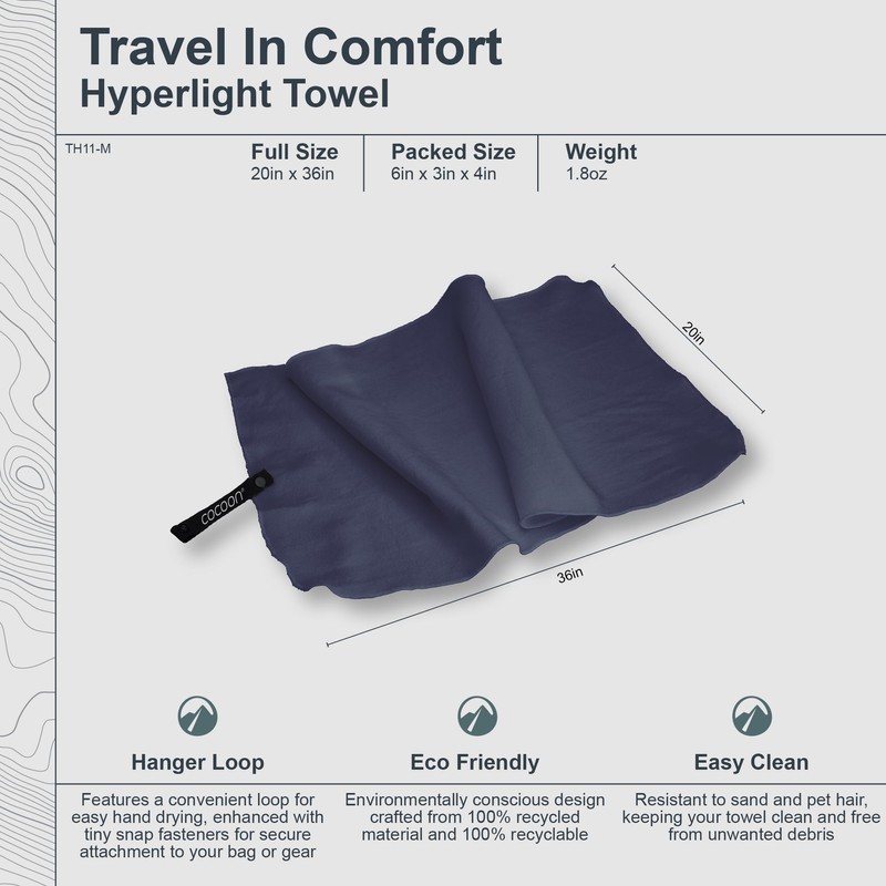 COCOON Microfibre Hyperlight Hand Towel M (90 x 50 cm)