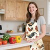 ANNA QUEEN Rooster Apron for Women Men with Pockets, Adjustable