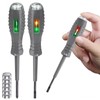 Tomorotec 2PCS Voltage Tester Screwdriver Set - Multifunctional, Magnetic Tips