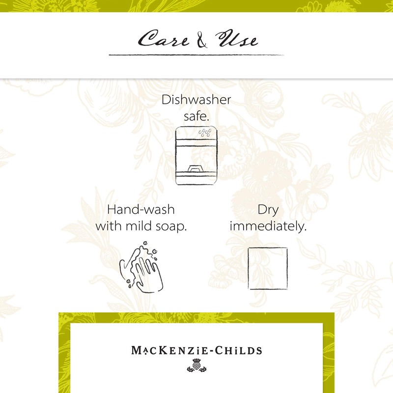 MacKenzie-Childs Royal Check Dinner Plate, Round 10-Inch Dining Plate, Enamel