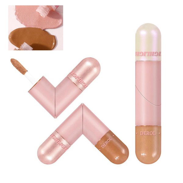 2-in-1 Contour Pen with Two Ends, Contour Stick, Easy to