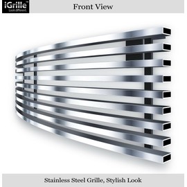 APS Compatible with 1998-2002 Lincoln Navigator Stainless Steel Lower Bumper Billet Grille L65089S