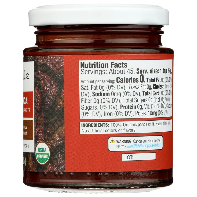 Zócalo Peru Organic Aji Panca Paste, 8 Ounce