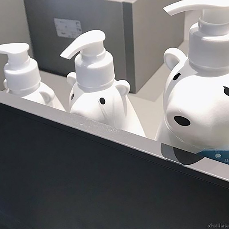 Soap Dispenser Bottle Cute Bear Shape Large Capacity Pump Dispenser