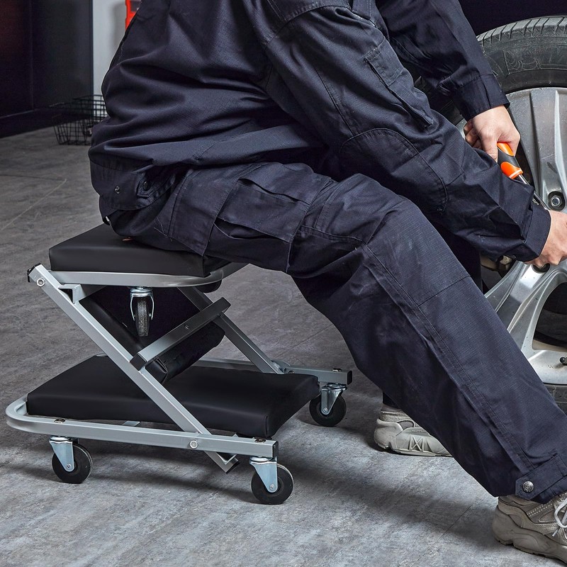 VEVOR Foldable Z Garage Creeper, 40 in, 450 lbs Load