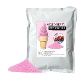 Soft Serve Ice Cream Powder – 1kg Pack, Makes 3.5kg of Ice Cream – Smooth, Creamy & Easy to Make (Mixed Berry)