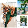 Wedding Arch Draping Fabric,4 Panels 28" x20ft Emerald Green Wedding