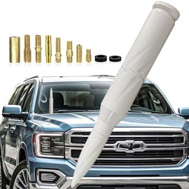 7.8in Car Truck Antenna Bullet Antenna Truck Accessories Silverado 1500 Ford F150 Dodge Ram 1500 GMC Sierra 1500 Ranger Short Replacement Antena para Carro (White, 7.8in Spiral Style)