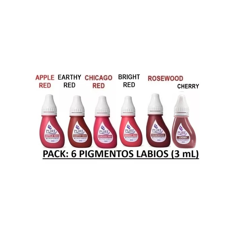 Biotouch Caja 6 Pz Pigmento Pure Labios Biotouch 100% Original