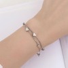 RDNKVB Bracelet for Women, Silver Bracelet Women, 925 Silver, Heart