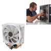 ARGB CPU Air Cooler 6 Copper Heat Pipes Single Fan