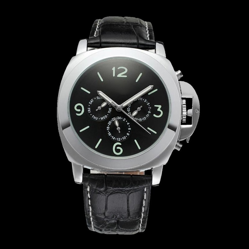 FORSINING Men PU Leather Automatic Mechanical Waterproof Watch Wristwatch