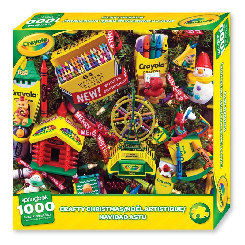Springbok - Crafty Christmas - 1000 Piece Jigsaw Puzzle Featuring