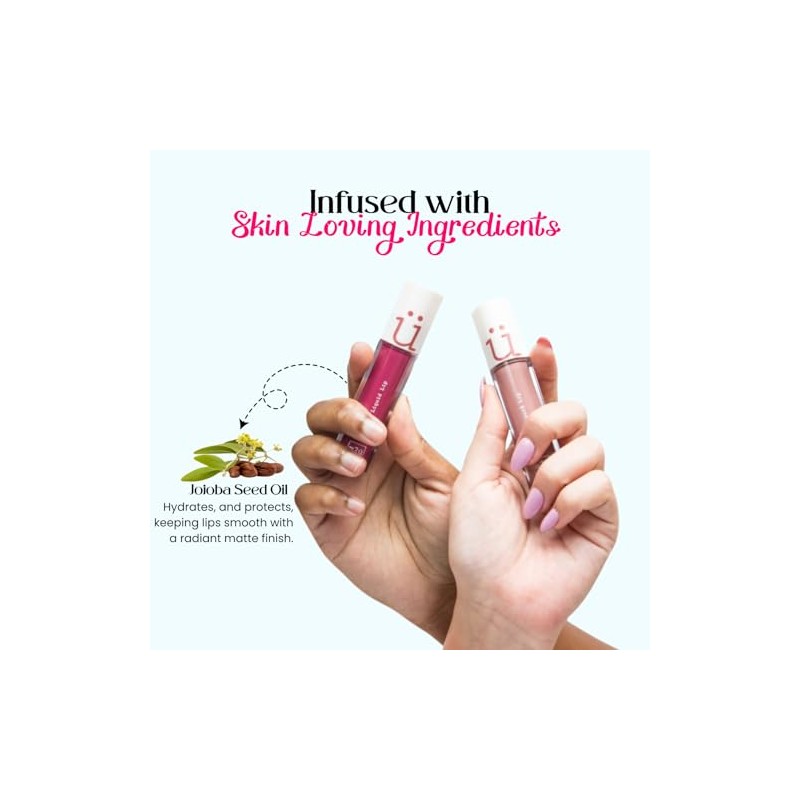 M2U NYC - Lápiz Labial Líquido Mate, Color Duradero De