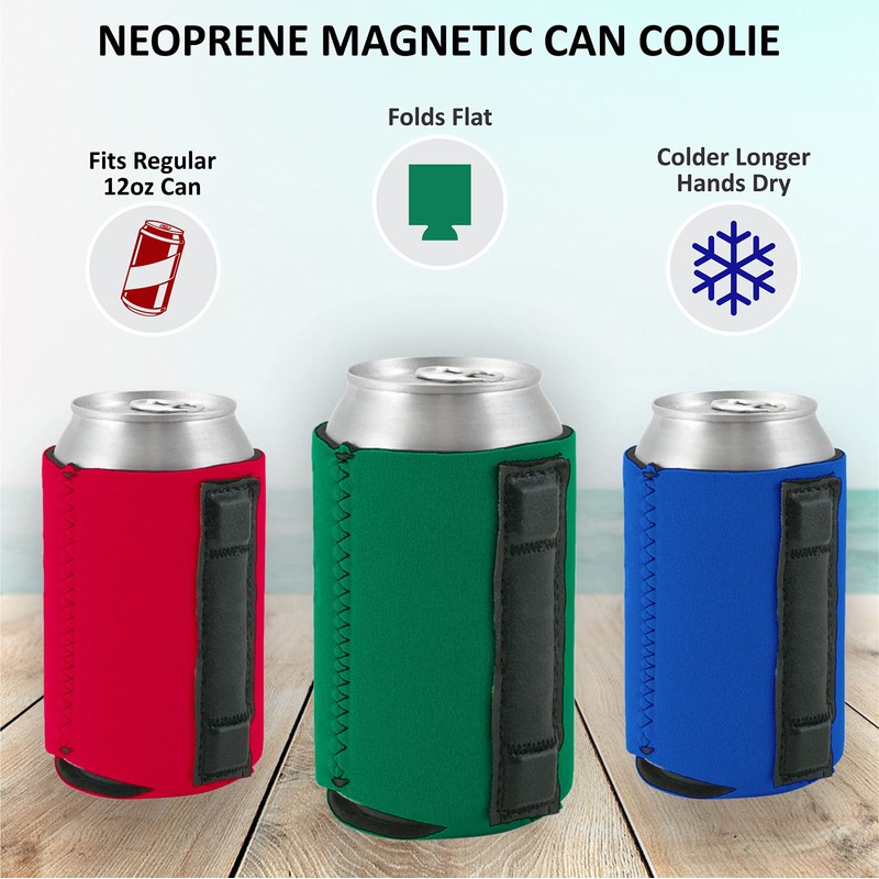 Blank Magnetic Can Coolie (10 Pack, Various)