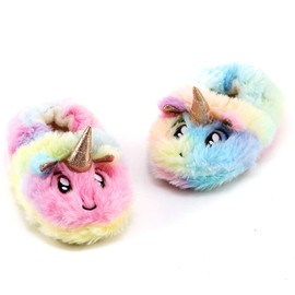 LZSYC Baby Girls Cozy Warm Winter Premium Soft Plush Slipper,5-6 Toddler