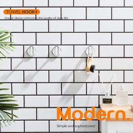 AONEON Robe Hook Polished Chrome Bath Towel Hooks Stainless Steel Wall Hooks for Bathroom Kitchen Closet Garage Door Hanger 3 Pack, AN1001CH-P3