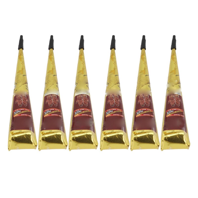 12pcs Temporary Tattoo Paste Cone Body Art Painting Drawing Paste