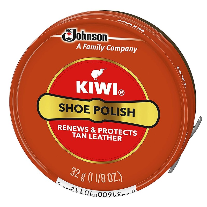 Kiwi 10112 1-1/8 Oz Tan Shoe Polish