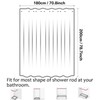 Neween Shower Curtains 3D Digital Printed Waterproof Bathroom Curtain Polyester