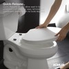 KOHLER K-4639-47 Cachet Round, Grip-Tight Bumpers, Quiet-Close, Quick-Attach Hardware, No