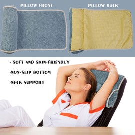 S-SNAIL-OO 1-Pack Neck Pillow for Recliner Head Pillow, 22×14" Hanging Recliner Neck and Head Pillow, Large Neck Roll Head Travel Pillow for Car/Outdoor Chair and Sofa (1Pack - Blue)