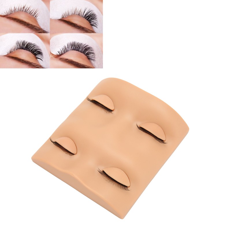 Eyelash Practice Mannequin Head Double Layer Lash Mannequin Head with