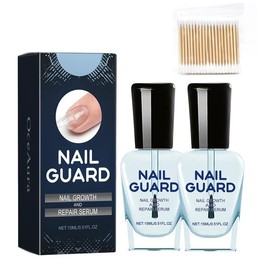 Landrain 2 x 15 ML Nagelhärter Extra Stark mit Wattestäbchen, Nail Hardener für Wachstum und Reparatur