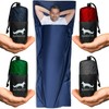 Silkrafox Compact Sleeping Bag, Ultralight Microfibre Inlet, Faux Silk Sleeping
